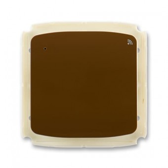 vysílač RF signálu s krátkocestným ovladačem, nástěnný, 868 MHz, hnědá, design TANGO
